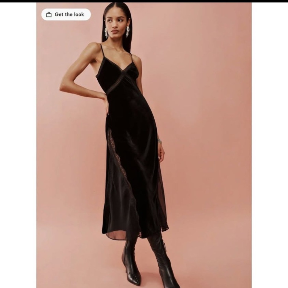 Reformation Ziah Velvet Dress Size 4